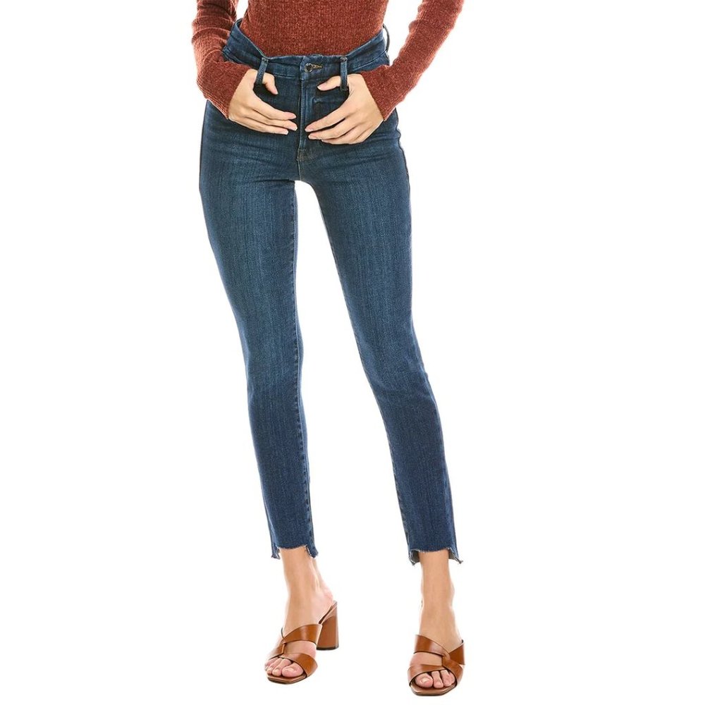 Good American Good Waist high rise jeans step hem 6/28